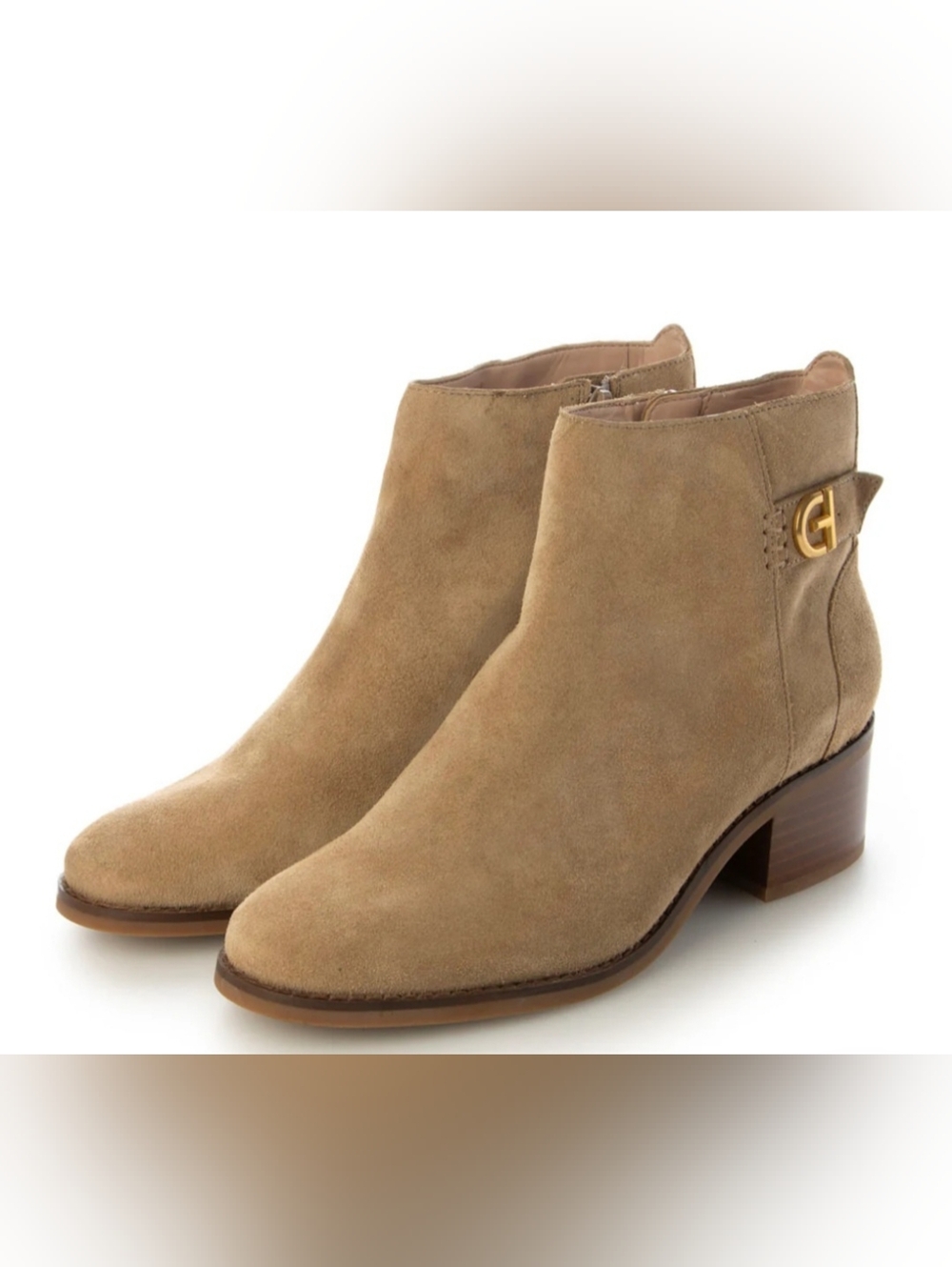Cole Haan Holis Suede Leather Bootie Dark Latte Suede Size 9B NEW MSRP $140